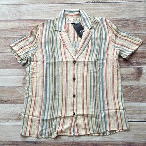 Women's Kut from the Kloth Striped Button Down Blouse | Size XS | New with tags